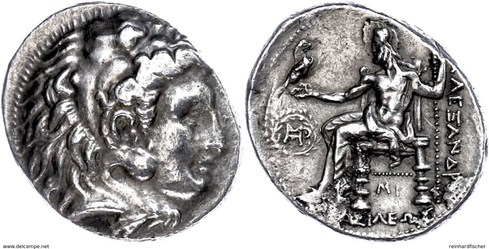 Babylon, Tetradrachme (16,63g), 211-305 V. Chr., Alexander III..Av: Herakleskopf Mit Löwenfell Nach Rechts. Rev: Thronen - Other & Unclassified