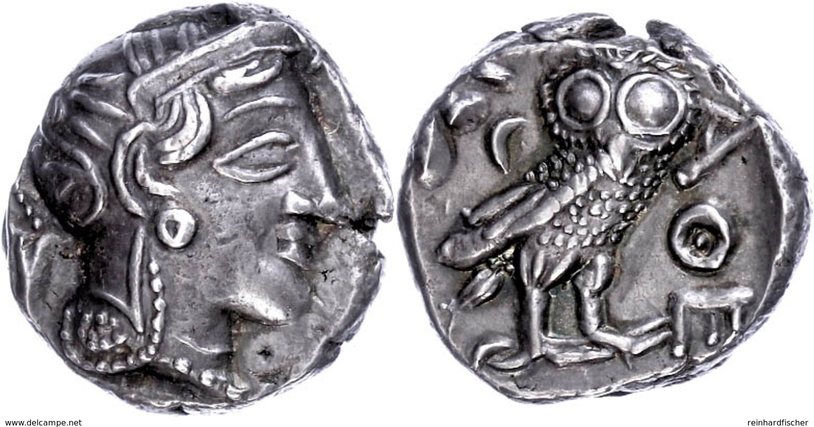 Athen, Tetradrachme (17,16g), Ca. 4. Jhdt. V. Chr., östliche Imitation. Av: Athenakopf Mit Attischem Helm Nach Rechts. R - Andere & Zonder Classificatie