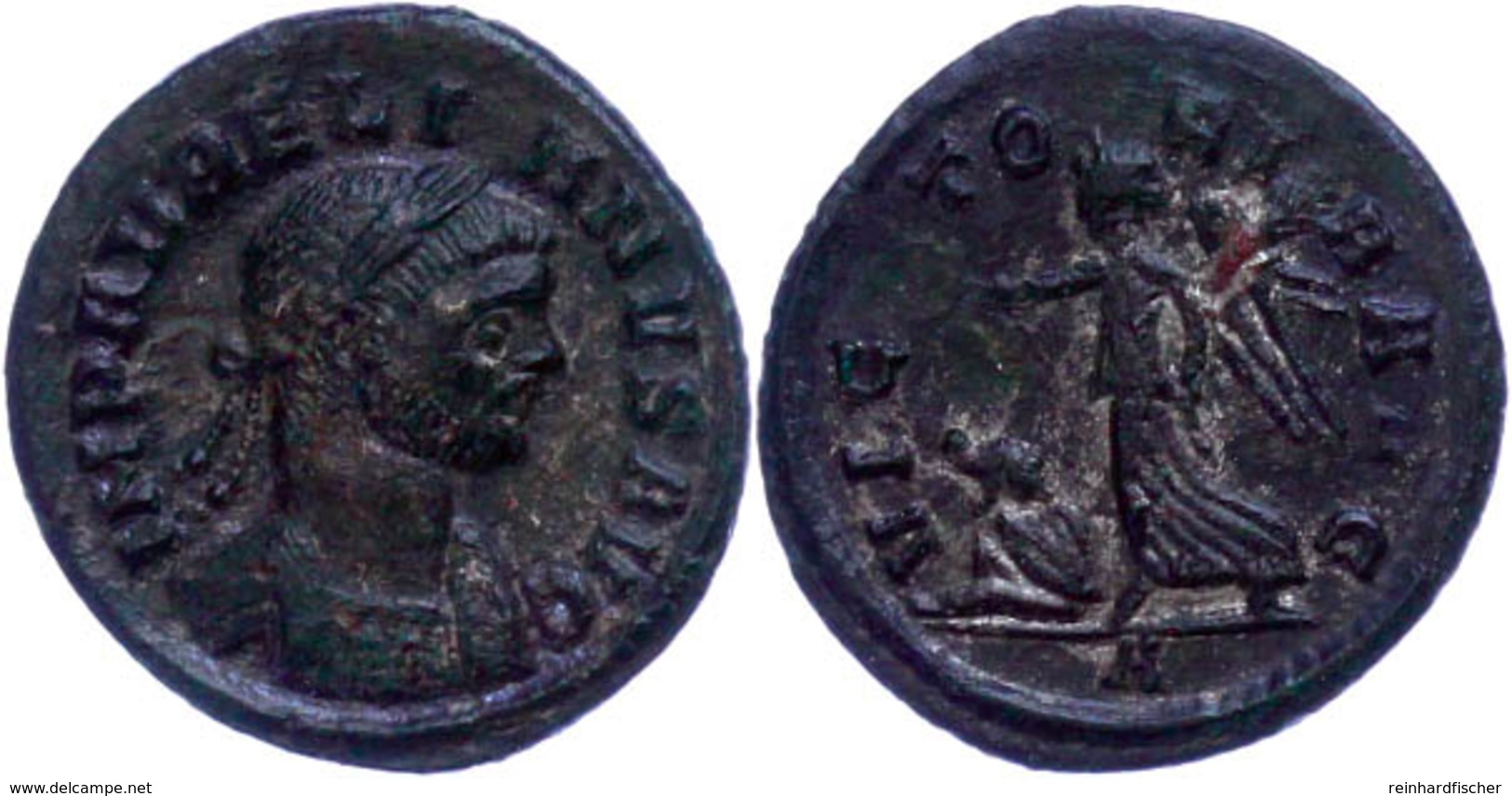 Aurelianus, 270-275, Æ-Denar (1,92g), Rom. Av: Büste Nach Rechts, Darum Umschrift. Rev. Nach Links Schreitende Victoria  - Andere & Zonder Classificatie