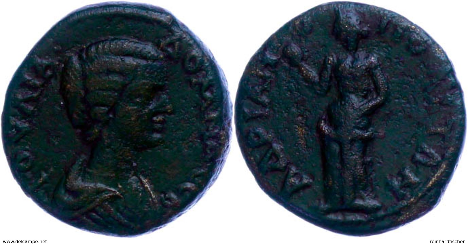 Thrakien, Hadrianopolis, Æ-Diassarion (7,14g), 193-217, Julia Domna. Av: Büste Nach Rechts, Darum Umschrift. Rev: Aphrod - Röm. Provinz