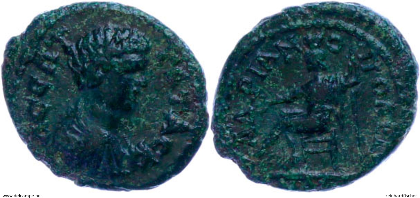 Thrakien, Hadrianopolis, Æ-Assarion (3,63g), 198-209, Geta. Av: Büste Nach Rechts, Darum Umschrift. Rev: Sitzender Hades - Provinces Et Ateliers