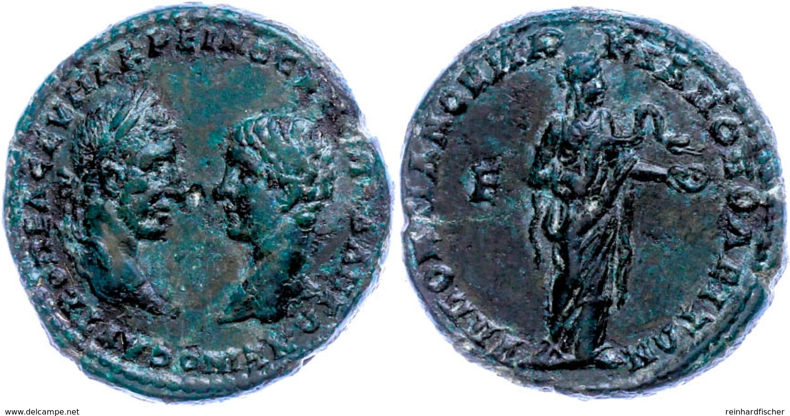 Moesien, Markianopolis, Æ-Diassarion (13,10g), 217-218, Macrinus Mit Diadumenianus. Av: Beider Büsten Einander Gegenüber - Röm. Provinz