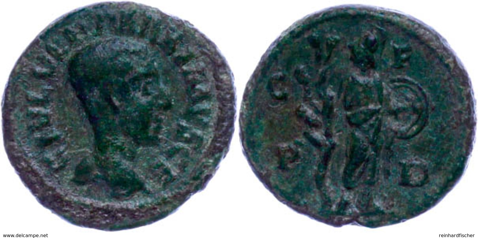 Thrakien, Deultum, Æ-As (3,77g), 235-238, Maximus Caesar. Av: Büste Nach Rechts, Darum Umschrift. Rev: Stehende Athena M - Province