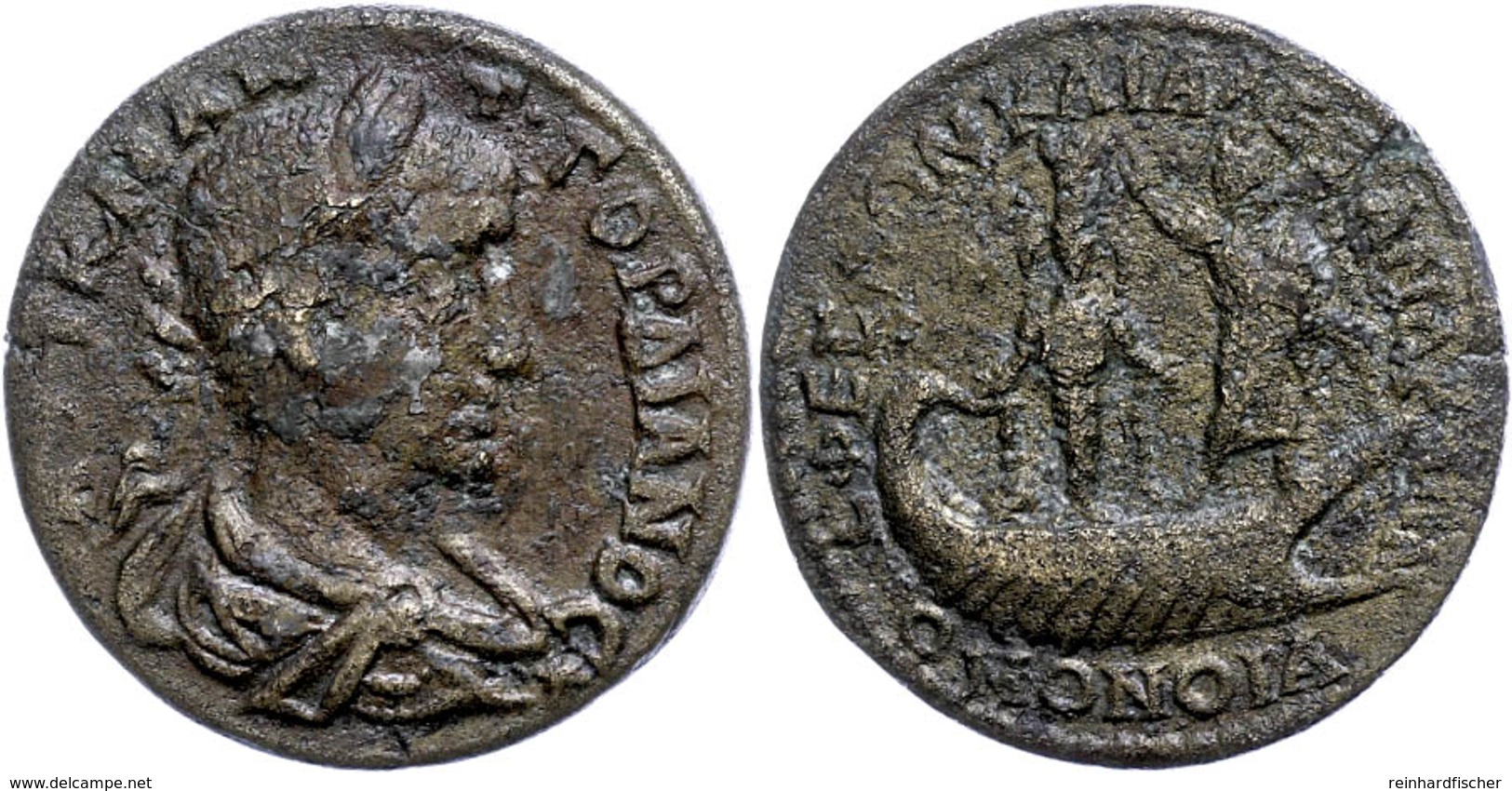 Ionien, Ephesos, Æ (11,39g), Gordianus III., 238-244. Av: Büste Nach Rechts, Darum Umschrift. Rev: Galeere Nach Rechts,  - Röm. Provinz