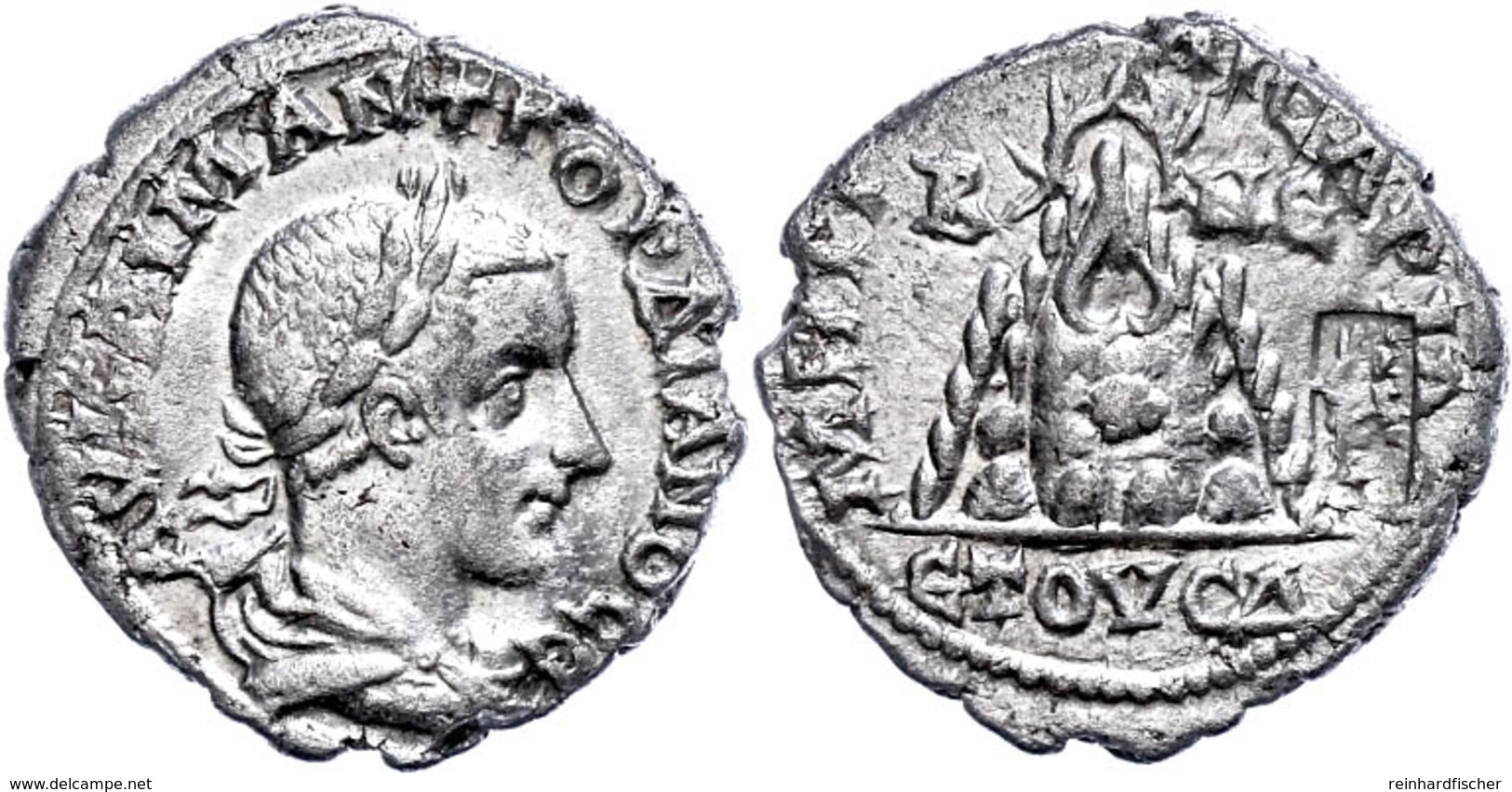 Kappadokien, Kaisereia, Didrachme (7,45g), 238-244, Gordianus III. Av: Büste Nach Rechts, Darum Umschrift. Rev: Berg Arg - Röm. Provinz