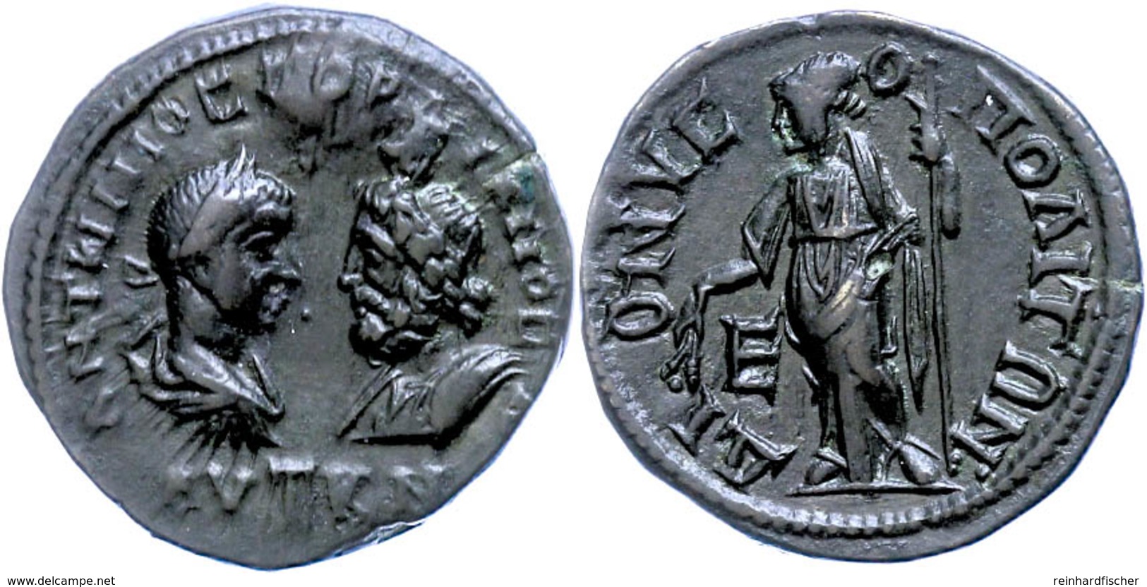 Moesia Inferior, Dionysopolis, Æ (10,94g), Gordianus III., 238-244. Av: Die Büsten Des Kaisers Und Des Sarapis Einander  - Röm. Provinz