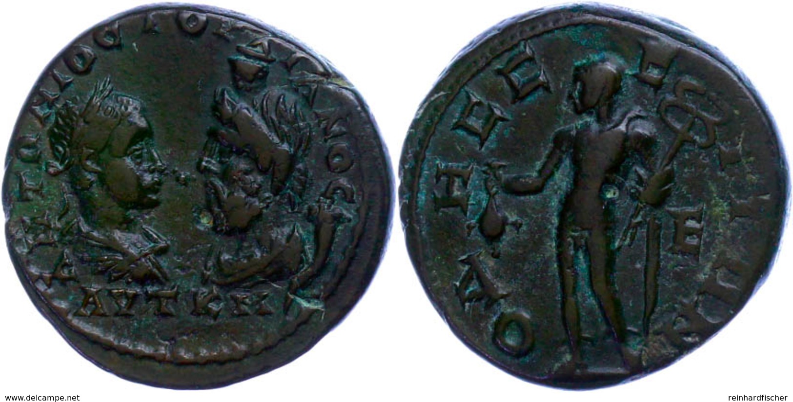 Moesien, Odessos, Æ-Pentassarion (11,87g), 238-244, Gordianus III. Av: Die Büsten Des Kaisers Und Des Sarapis Einander G - Röm. Provinz