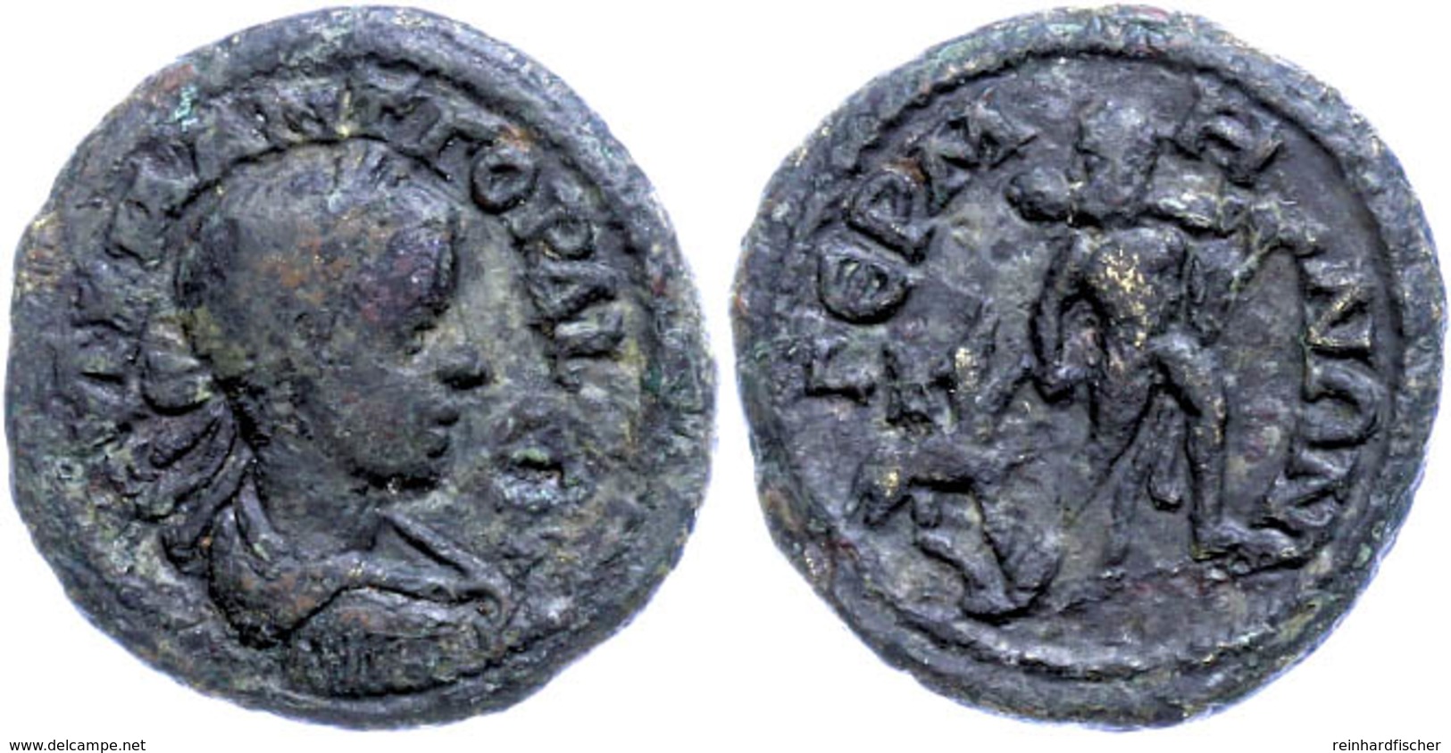 Mysien, Germe, Æ (4,50g), Gordianus III., 238-244. Av: Büste Nach Rechts, Darum Umschrift. Rev: Nackter Herakles Mit Keu - Röm. Provinz