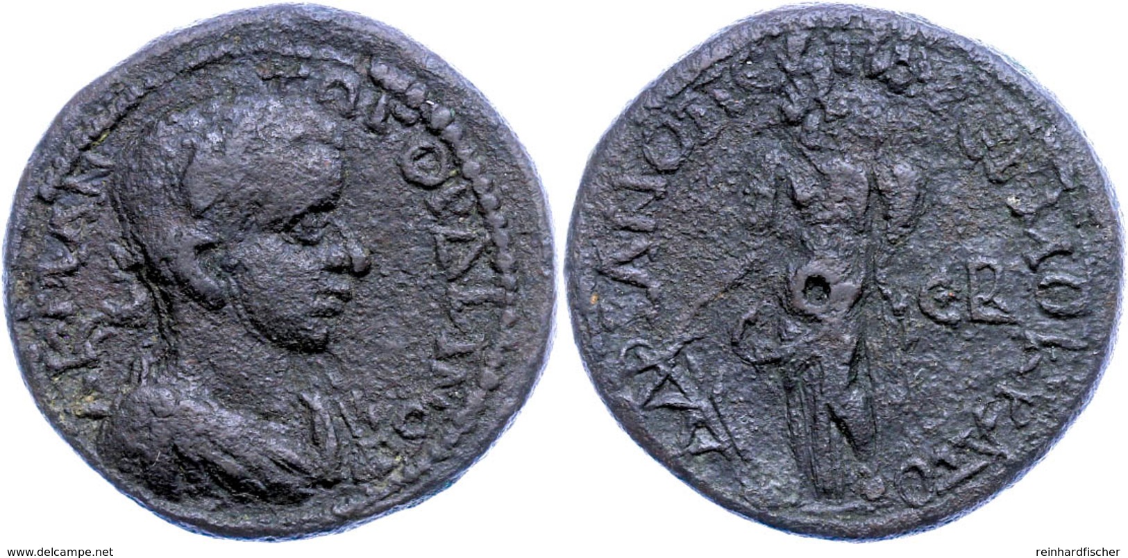 Phrygien, Hadrianopolis Sebaste, Æ (25,67g), Gordianus III., 238-244. Av: Büste Nach Rechts, Darum Umschrift. Rev: Stehe - Röm. Provinz