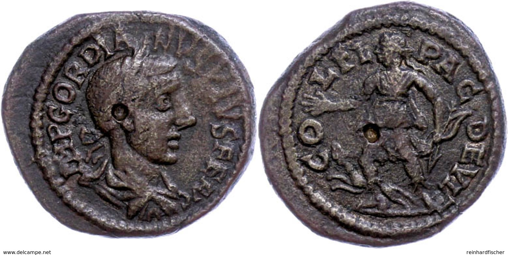 Thrakien, Deultum, Æ (7,29g), Gordianus III., 238-244. Av: Büste Nach Rechts, Darum Umschrift. Rev: Stehende Diana Mit P - Röm. Provinz