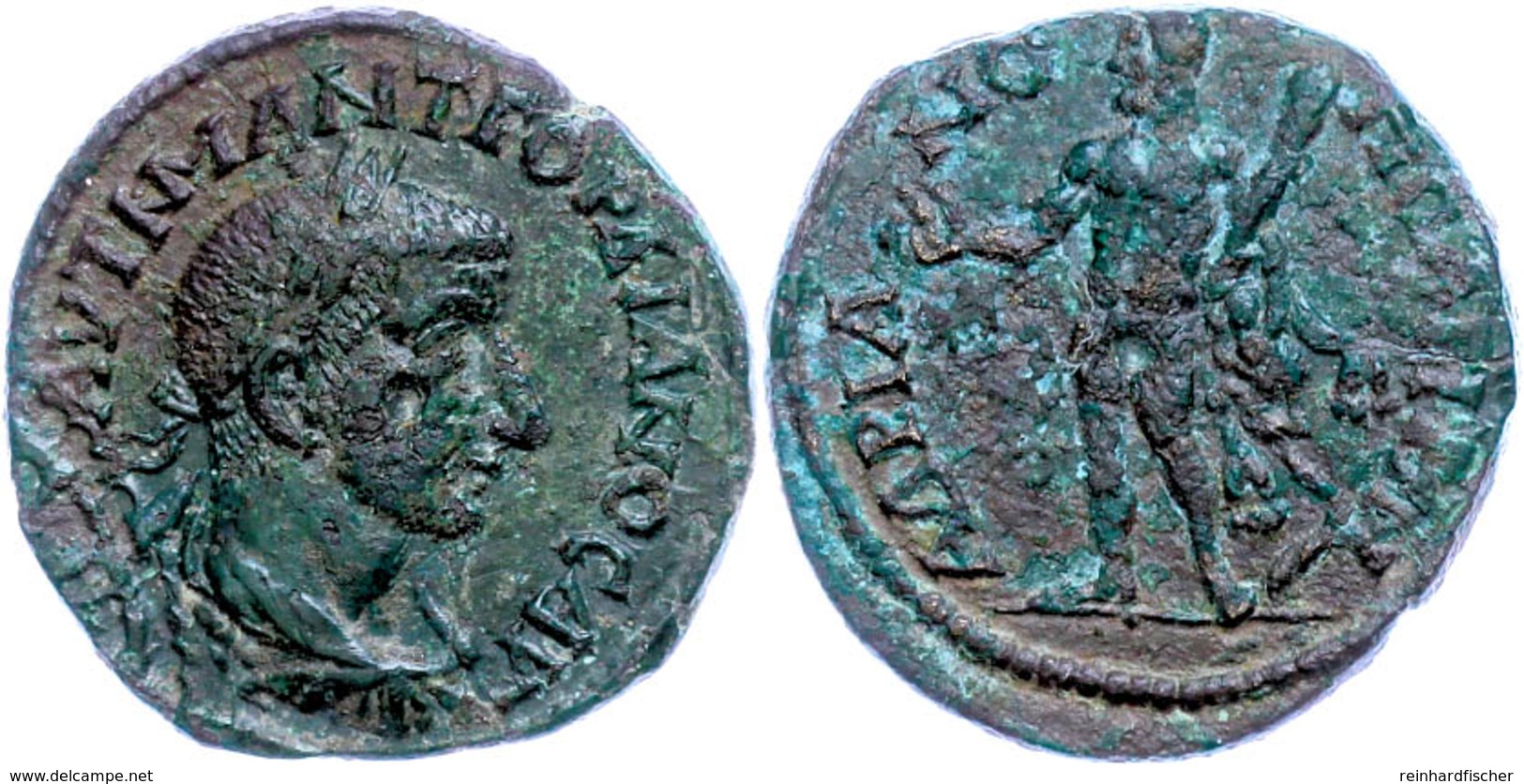 Thrakien, Hadrianopolis, Æ-Tetrassarion (8,43g), 238-244, Gordianus III. Av: Büste Nach Rechts, Darum Umschrift. Rev: St - Röm. Provinz