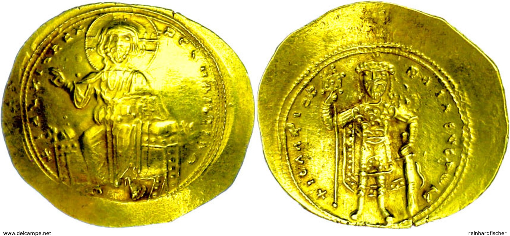 Isaak I. Komnenos, 1057-1059, Histamenon Nomisma (4,35g), Konstantinopel. Av: Thronender Christus Von Vorn, Darum Umschr - Byzantinische Münzen