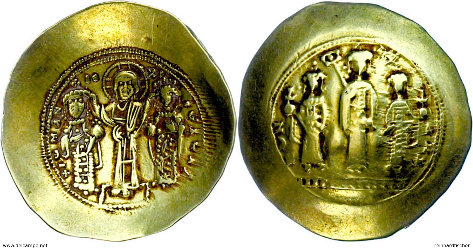 Romanus IV. Diogenes, 1068-1071, Gold Histamenon Nomisma (4,25g), Konstantinopel. Av: Christus, Romanus Und Eudocia Steh - Byzantinische Münzen