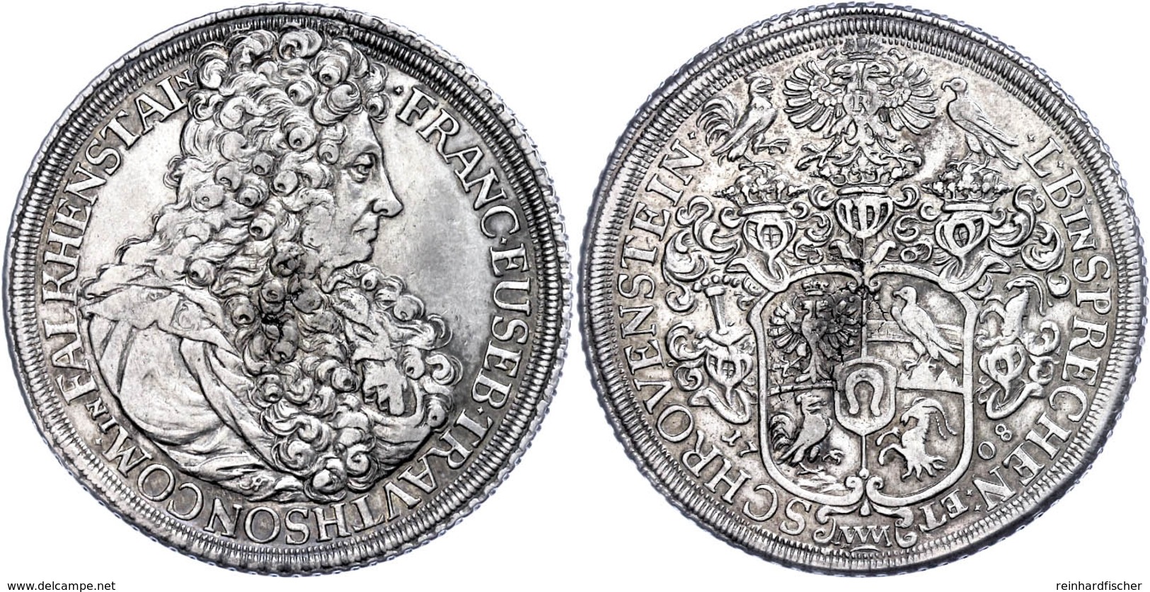 Trautson, 1708, Franz Eusebius, Dav. 1200, Schrötlingsfehler, Ss.  Ss - Oesterreich