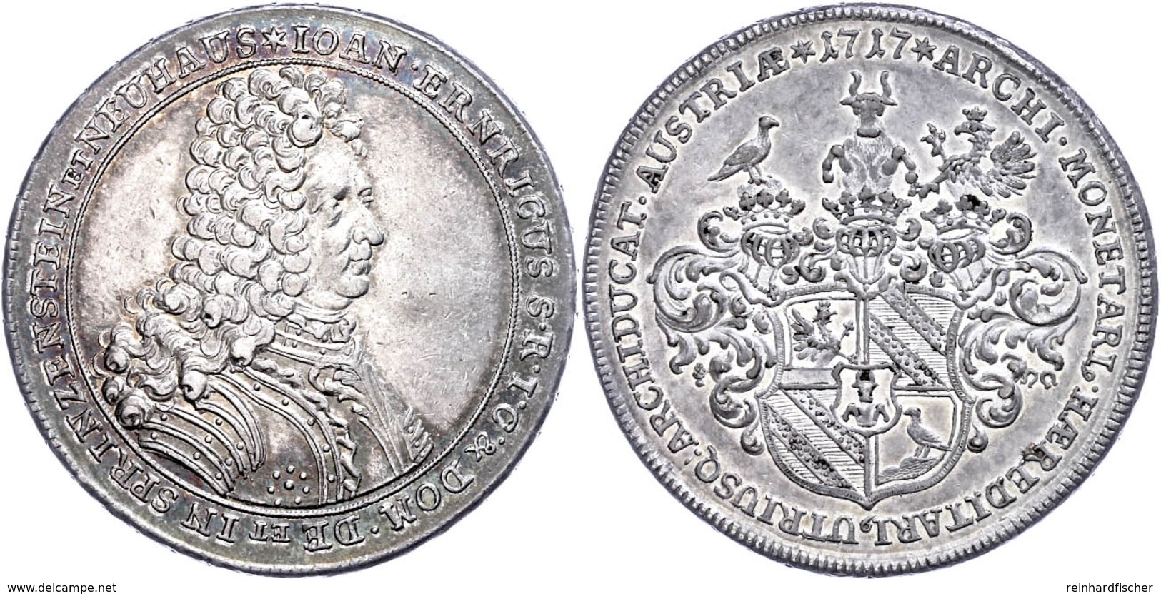 Sprinzenstein, Taler, 1717, Johann Ehrenreich, Dav. 1199, Vz. Selten!  Vz - Austria