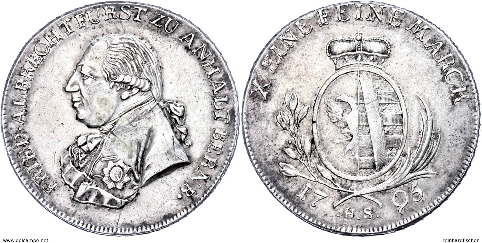 Taler, 1795, Friedrich Albrecht, Dav. 1906, Mann 698, Avers Stellenweise Bearbeitet, Ss-vz.  Ss-vz - Sonstige & Ohne Zuordnung