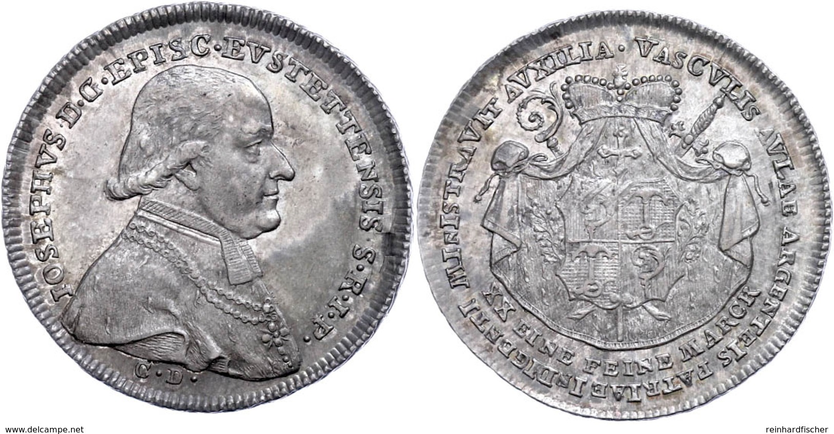 1/2 Taler, 1796, Joseph Von Stubenberg, Avers Min Berieben, Vz-st.  Vz-st - Other & Unclassified