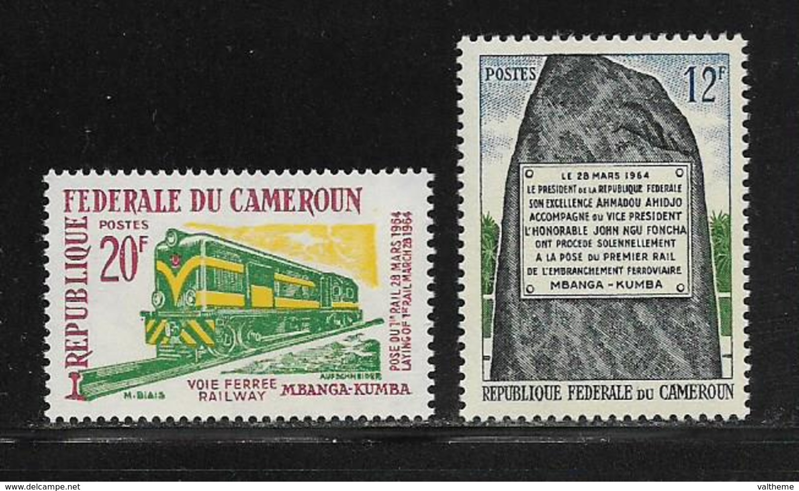 CAMEROUN  ( AFCA - 174 )  1965  N° YVERT ET TELLIER   N° 392/393   N** - Cameroun (1960-...)