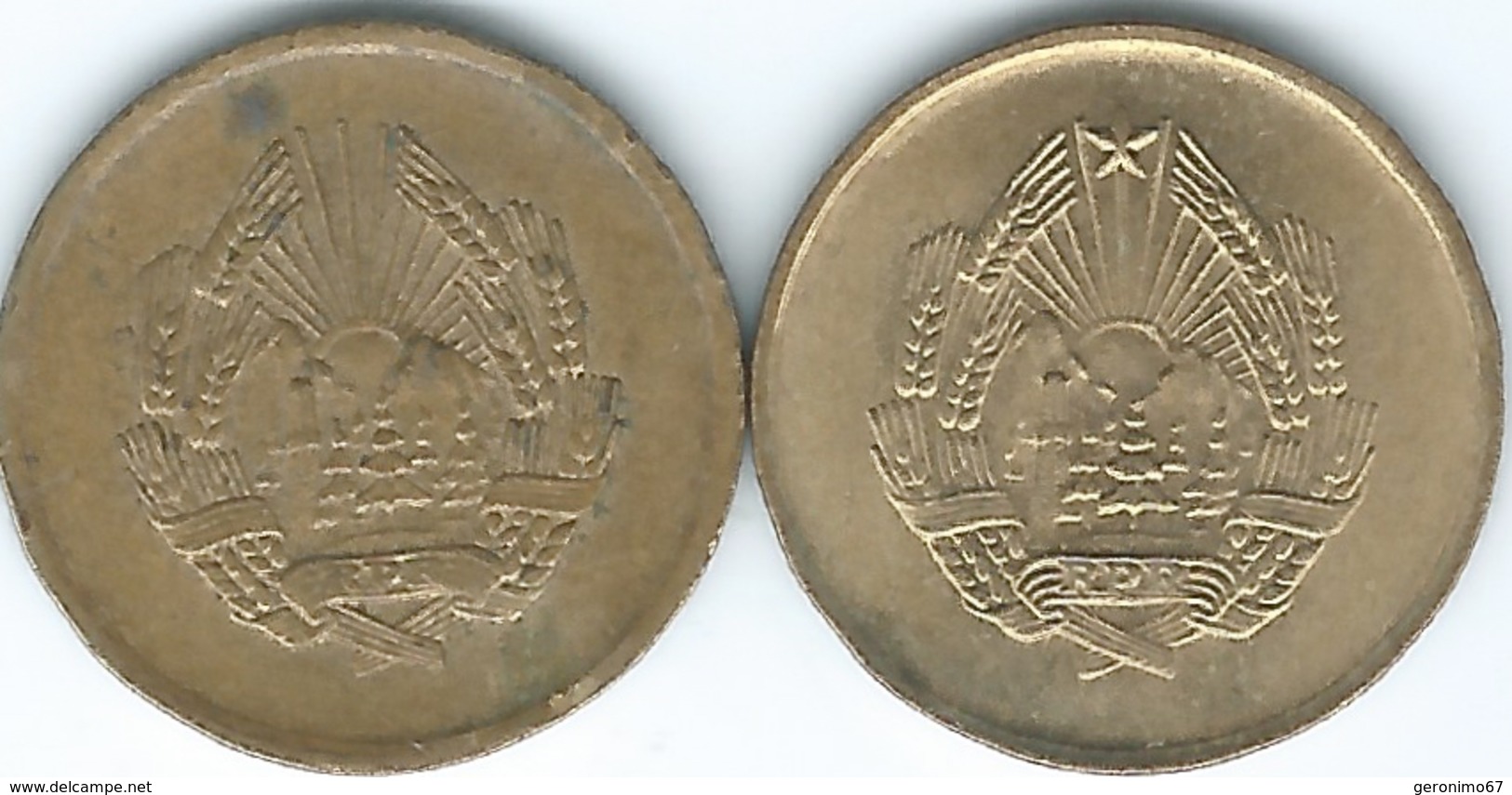 Romania - People's Republic - 3 Bani - 1952 (KM82.1) & 1953 (KM82.2) - Roemenië