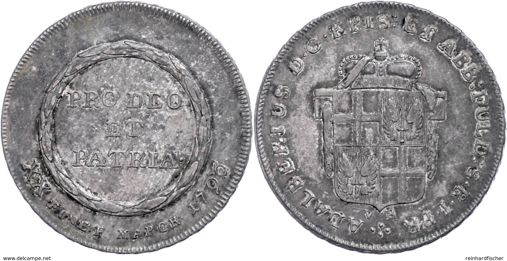 1/2 Taler, 1796, Albert III. Von Harstall, Schöne Patina, Vz.  Vz - Sonstige & Ohne Zuordnung