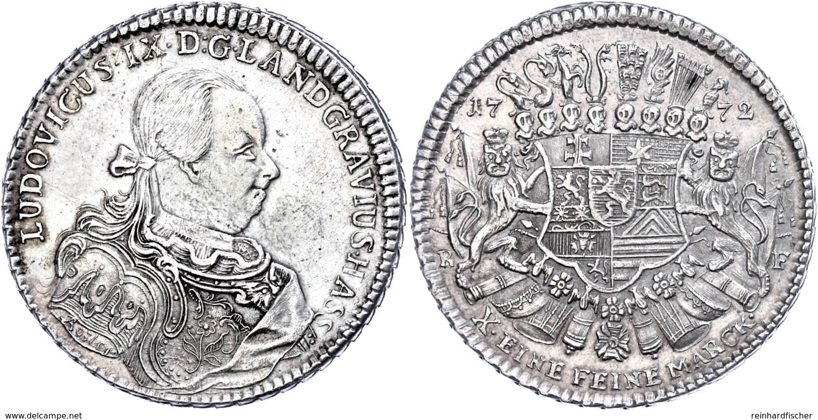 Taler, 1772, Ludwig IX., Dav. 2335, Schütz 3161, Vz.  Vz - Sonstige & Ohne Zuordnung