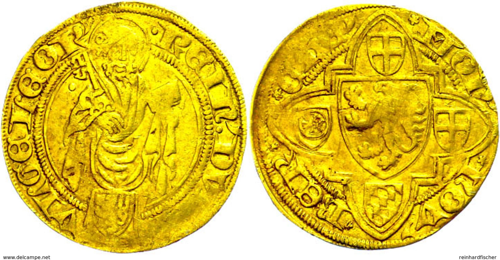 Goldgulden (3,40g), O.J. (1404-1423), Reinhald IV., Prägeschwäche, Ss.  Ss - Sonstige & Ohne Zuordnung