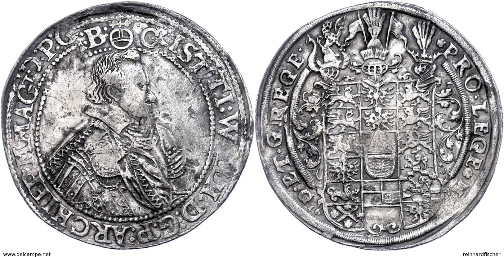 Taler, 1611, Christian Wilhelm Von Brandenburg, Dav. 5474, Ss.  Ss - Sonstige & Ohne Zuordnung