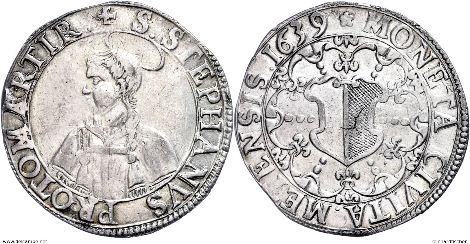 Taler, 1639, Dav. 5583, Kl. Kr. Und Schrötlingsfehler, Ss.  Ss - Sonstige & Ohne Zuordnung