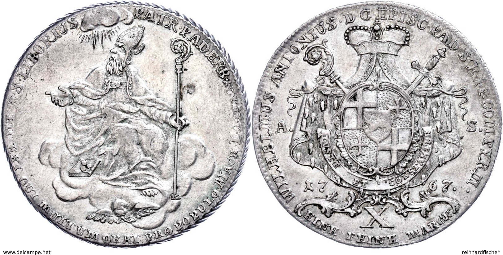 Taler, 1767, Wilhelm Anton Von Der Asseburg, Dav. 2516, Vz.  Vz - Sonstige & Ohne Zuordnung