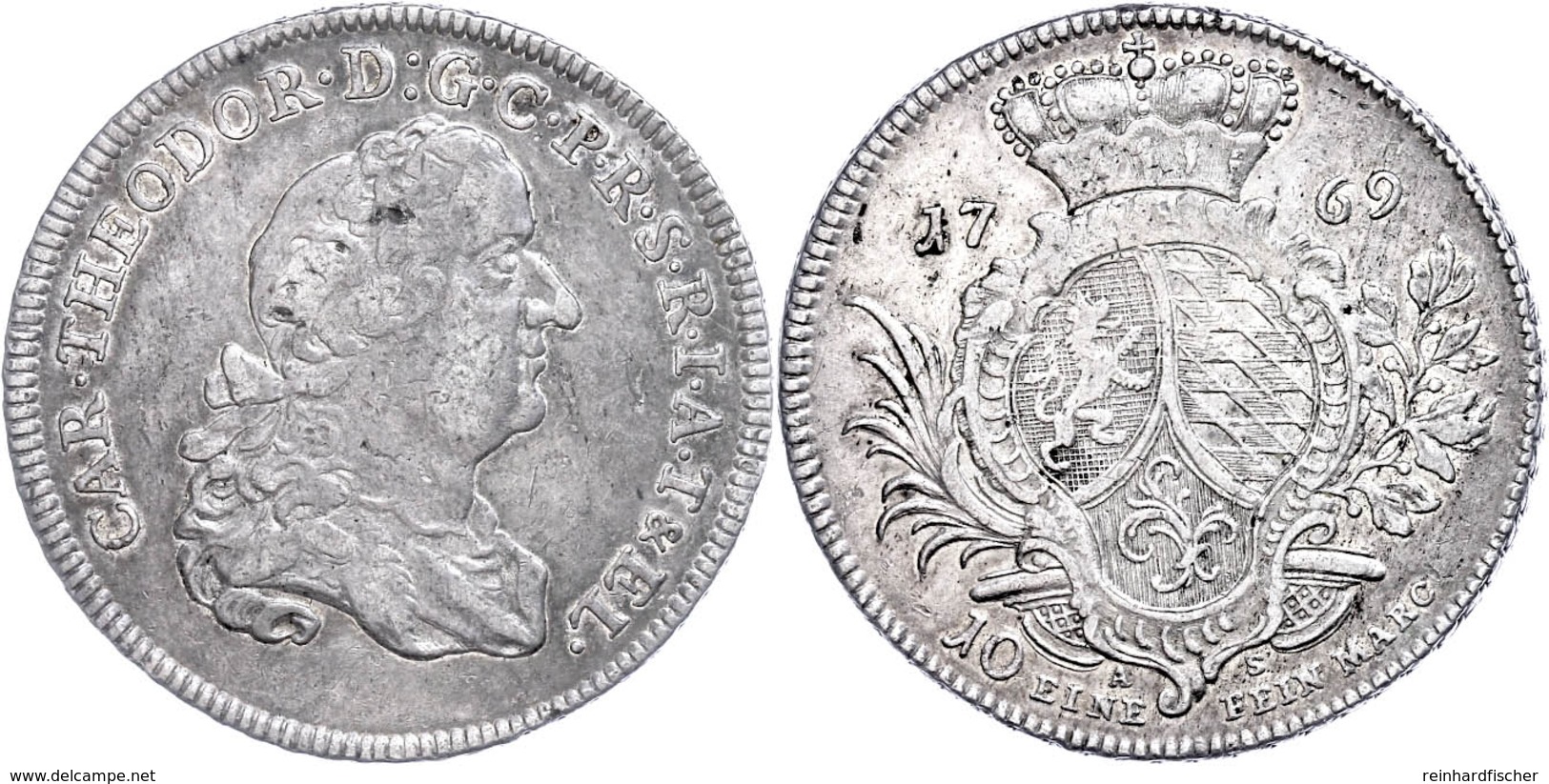 Pfalz-Sulzbach, Taler, 1769, Karl Theodor, Dav. 2543, Ss.  Ss - Sonstige & Ohne Zuordnung