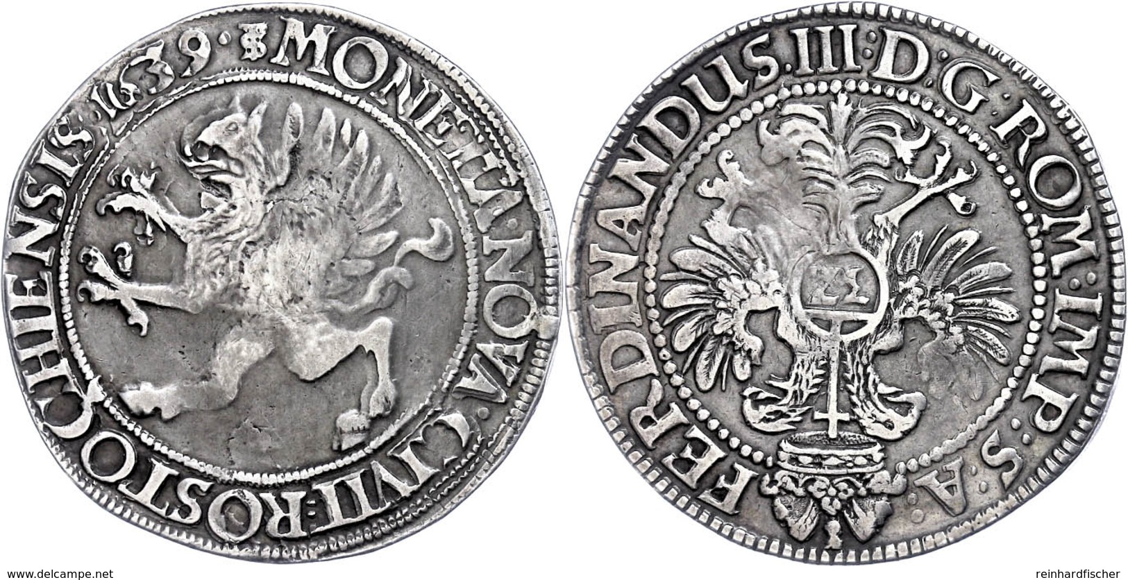 Taler, 1639, Mit Titel Ferdinand III., Dav. 5795, Ss.  Ss - Sonstige & Ohne Zuordnung