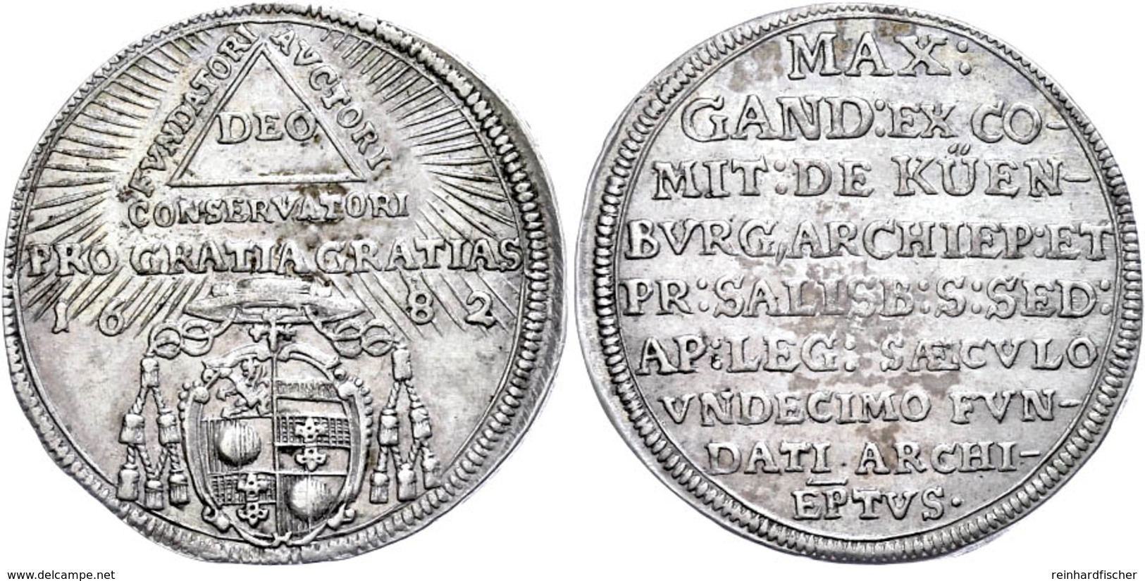 15 Kreuzer, 1682, Max Gandolph Graf Von Küenburg, Auf Das 1100jährige Stiftsjubiläum, Zöttl 1991, Ss+. - Sonstige & Ohne Zuordnung