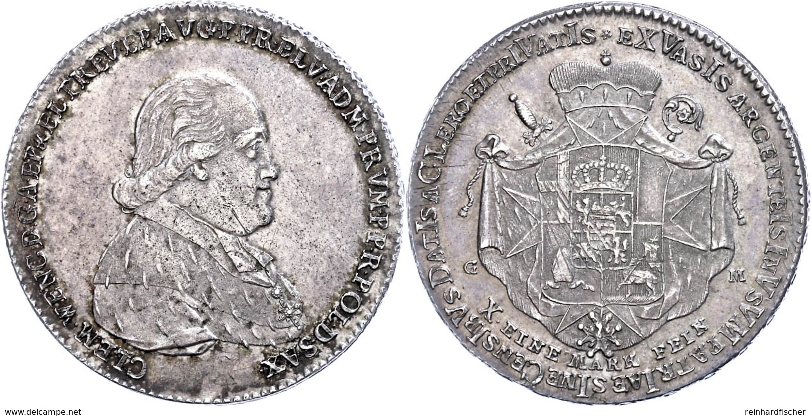 Taler, 1794, Clemens Wenzel Von Sachsen, Dav. 2837, Schöne Patina, Kl. Kratzer, Vz.  Vz - Sonstige & Ohne Zuordnung