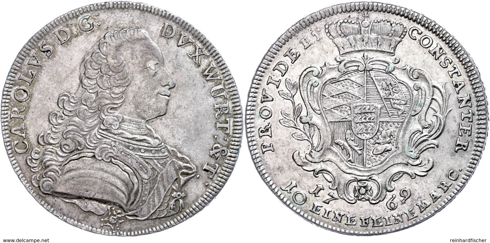 Taler, 1769, Karl Eugen, Dav. 2866, Ss.  Ss - Sonstige & Ohne Zuordnung