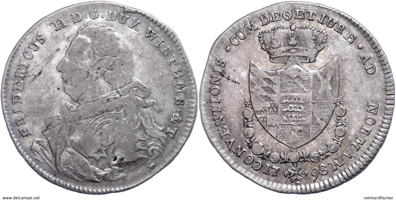 20 Kreuzer, 1798, Friedrich II., AKS 5, Kl. Schrötlingsfehler, S-ss.  S-ss - Sonstige & Ohne Zuordnung