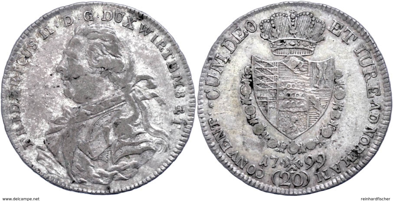 20 Kreuzer, 1799, Friedrich II., AKS 6, Ss.  Ss - Sonstige & Ohne Zuordnung