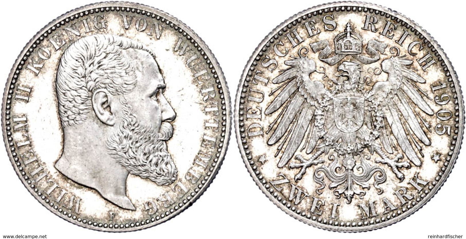 2 Mark, 1905, Wilhelm II., Vz Aus PP., Katalog: J. 174 VzausPP - Sonstige & Ohne Zuordnung