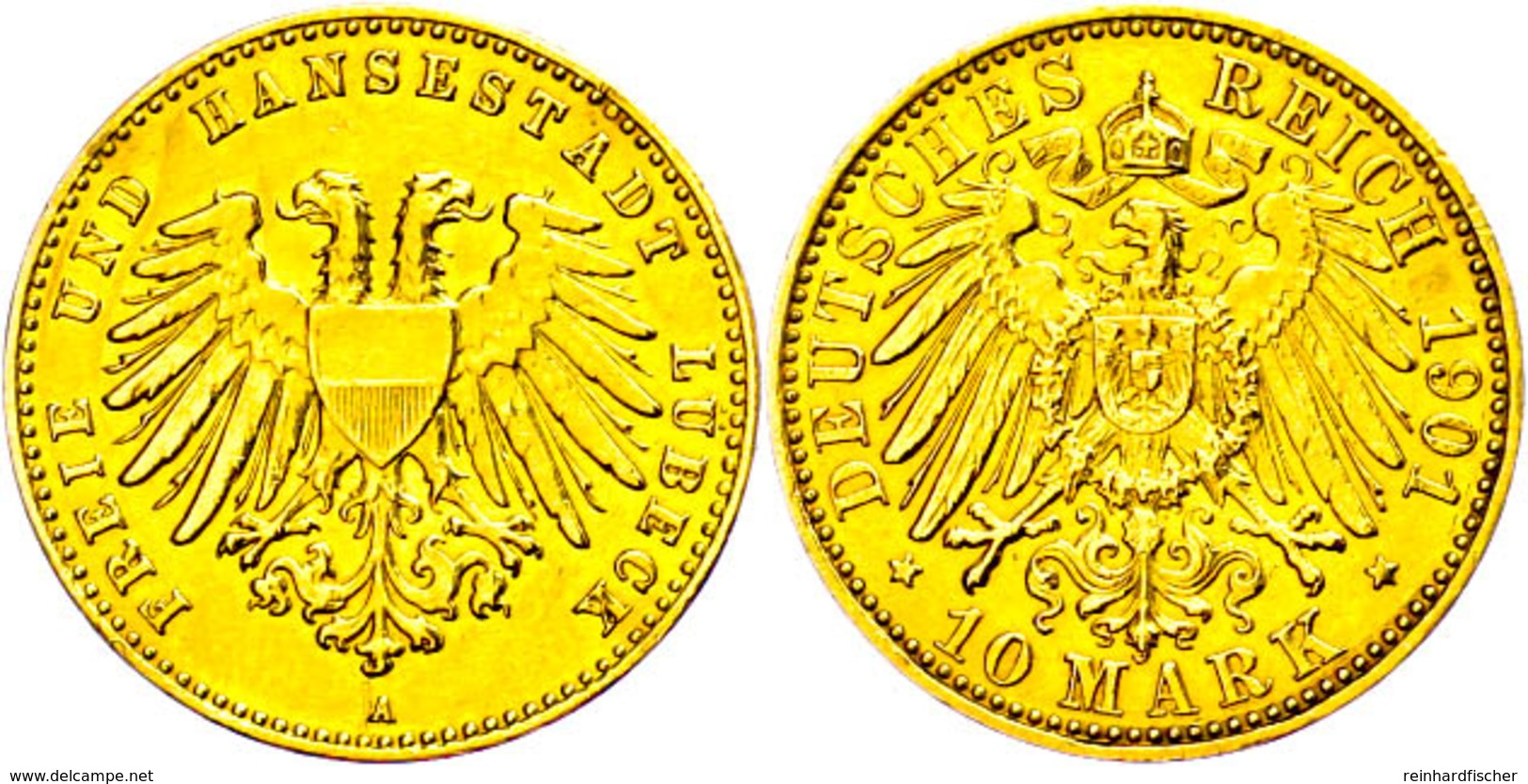 10 Mark, 1901, F. Vz., Katalog: J. 227 - Sonstige & Ohne Zuordnung