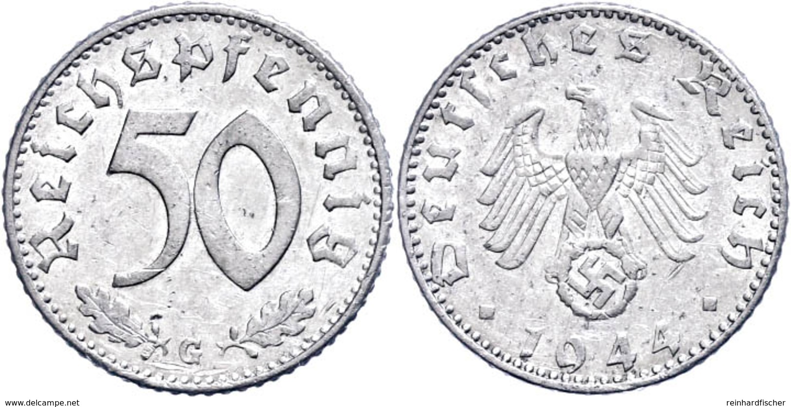 50 Reichspfennig, 1944, G, Ss., Katalog: J. 372 Ss - Sonstige & Ohne Zuordnung