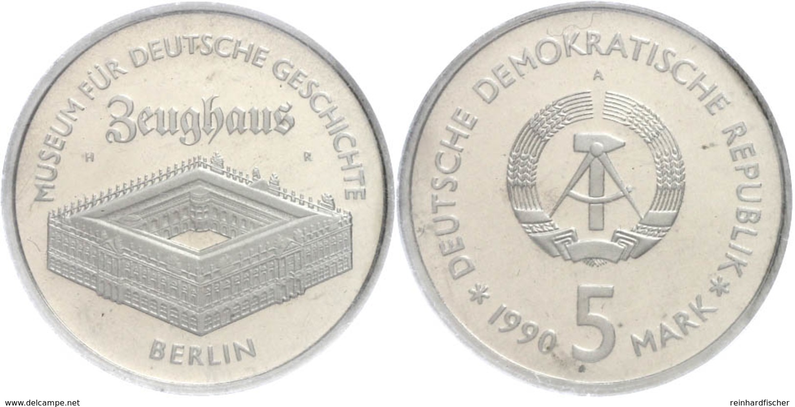 5 Mark, 1990, Zeughaus Berlin, Verschweißt, PP., Katalog: J. 1632 PP - Sonstige & Ohne Zuordnung