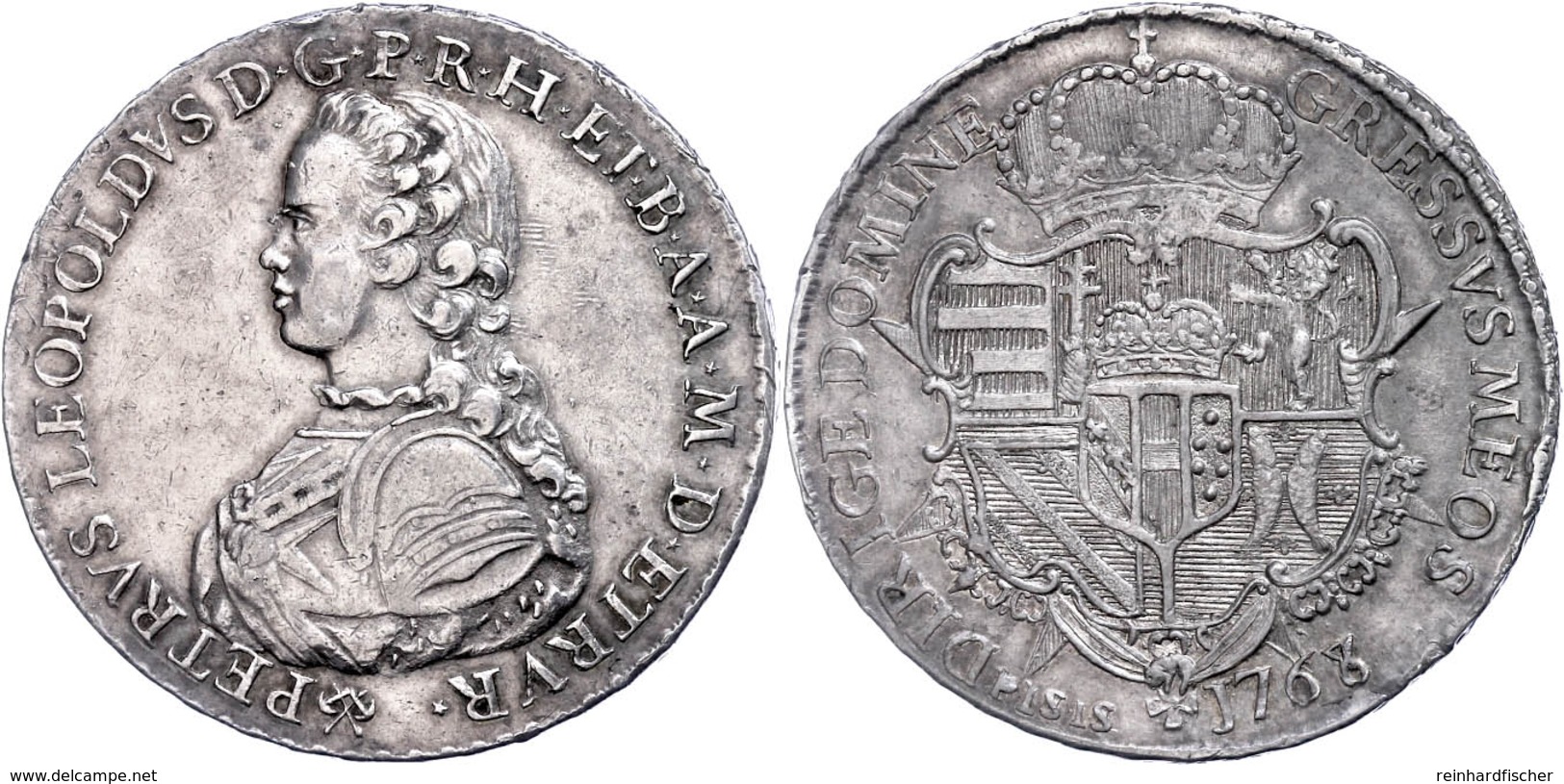 Toskana, Francescone (10 Paoli), 1768, Pietro Leopoldo Di Lorena, Dav. 1511, Ss+. - Sonstige & Ohne Zuordnung