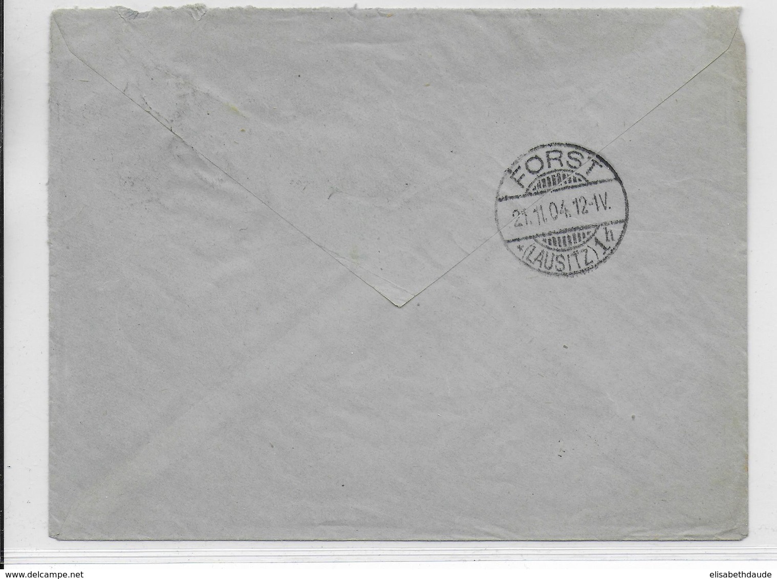 PORTUGAL - 1904 - ENVELOPPE De LISBOA => FORST (ALLEMAGNE) - Lettres & Documents