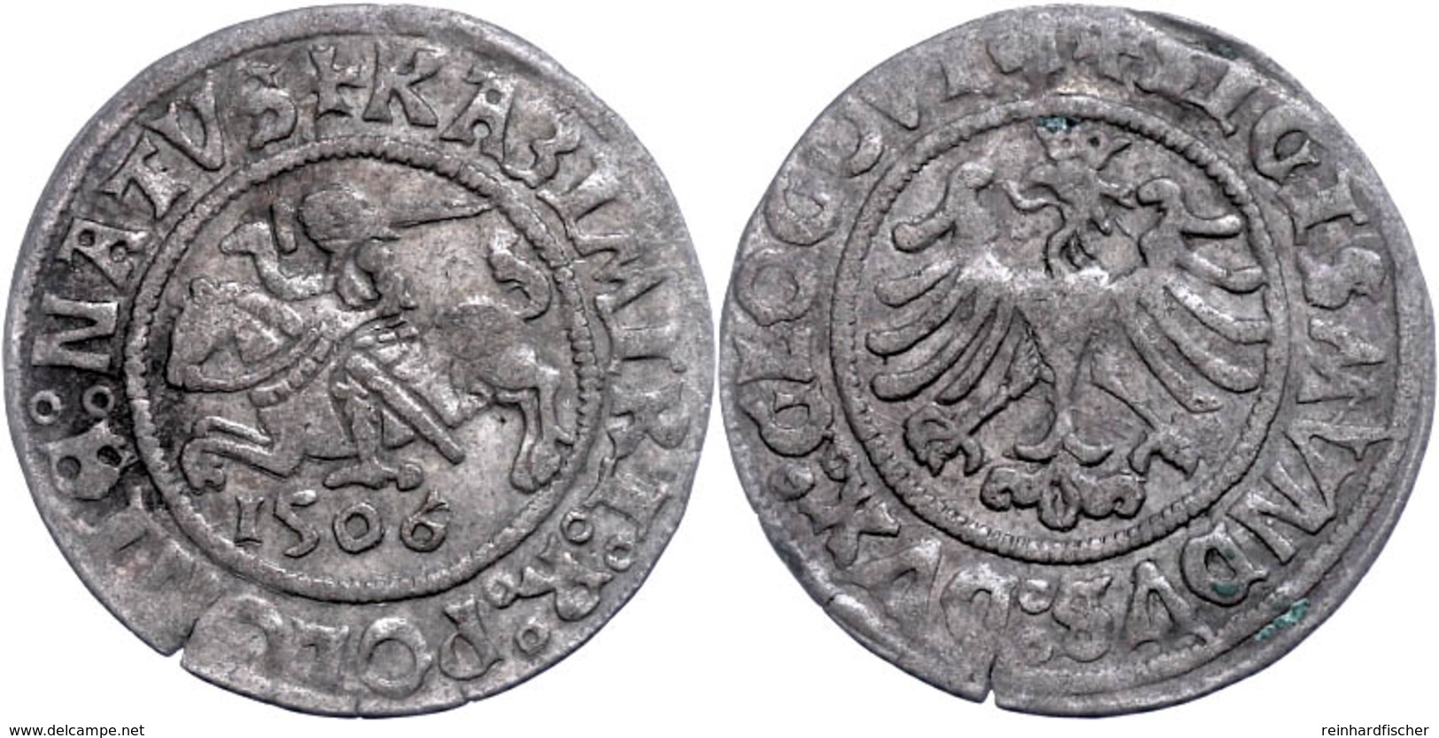 Schlesien, Glogau, Groschen, 1506, Sigismund I., Gumowski 474, Ss.  Ss - Polen