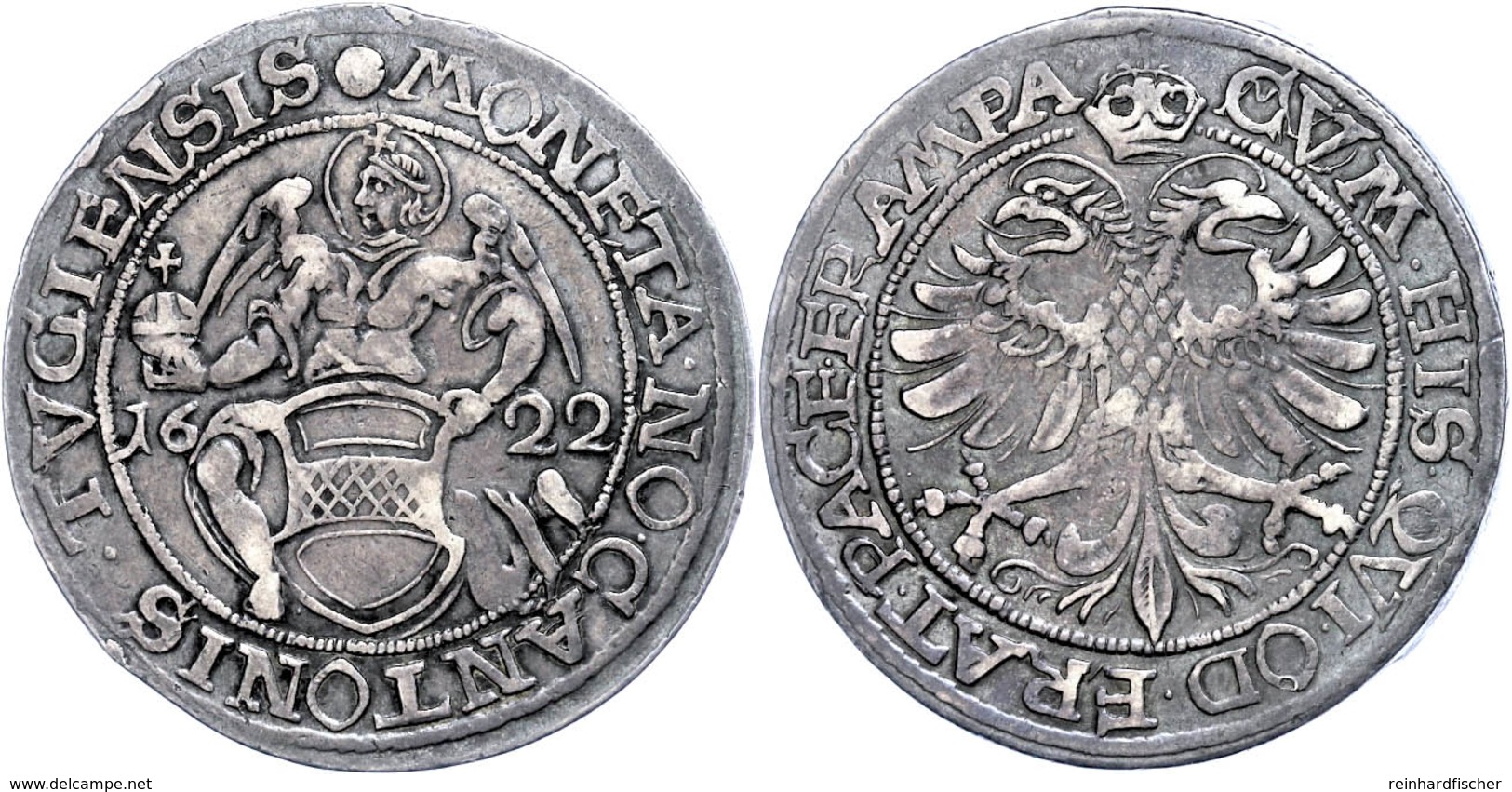 Zug, Taler, 1622, HMZ 2-1090e, Ss+. - Sonstige & Ohne Zuordnung