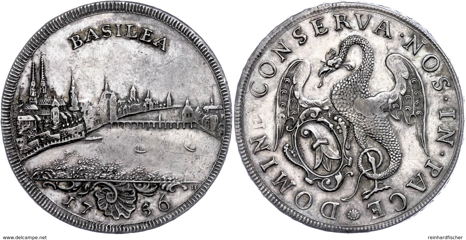 Basel, Taler, 1756, HMZ 2-99e, Vz.  Vz - Sonstige & Ohne Zuordnung