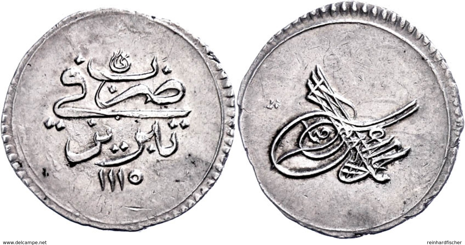 10 Para (Abbasi), AH 1115, Ahmed III., Tabriz, Ss-vz.  Ss-vz - Orientalische Münzen