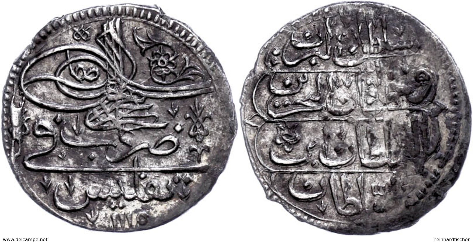 10 Para (Abbasi), AH 1115, Ahmed III., Tiflis, KM 7 (Georgien), Ss.  Ss - Orientales