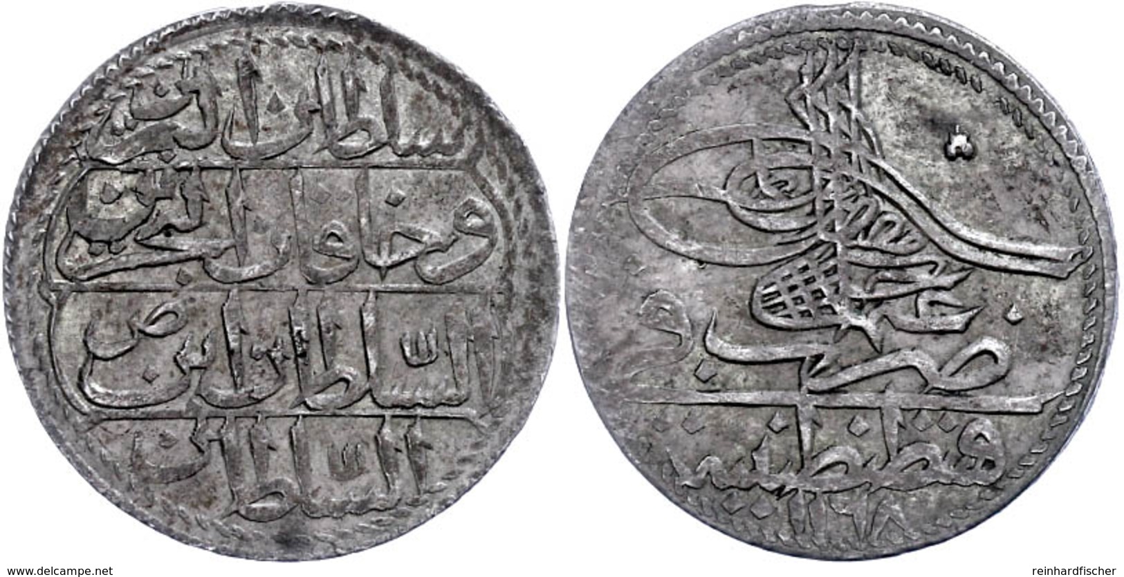 10 Para, AH 1168, Osman III., Konstantinopel, KM 258, Ss. Selten!  Ss - Orientalische Münzen