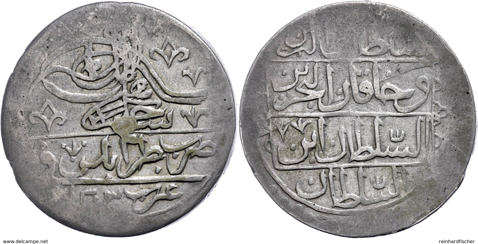 2 1/2 Kusrush (100 Para), AH 1203, Selim III., Tripolis, Pere 718, KM 67 (Lybien), Prägeschwäche Am Rand, Ss. Sehr Selte - Orientalische Münzen