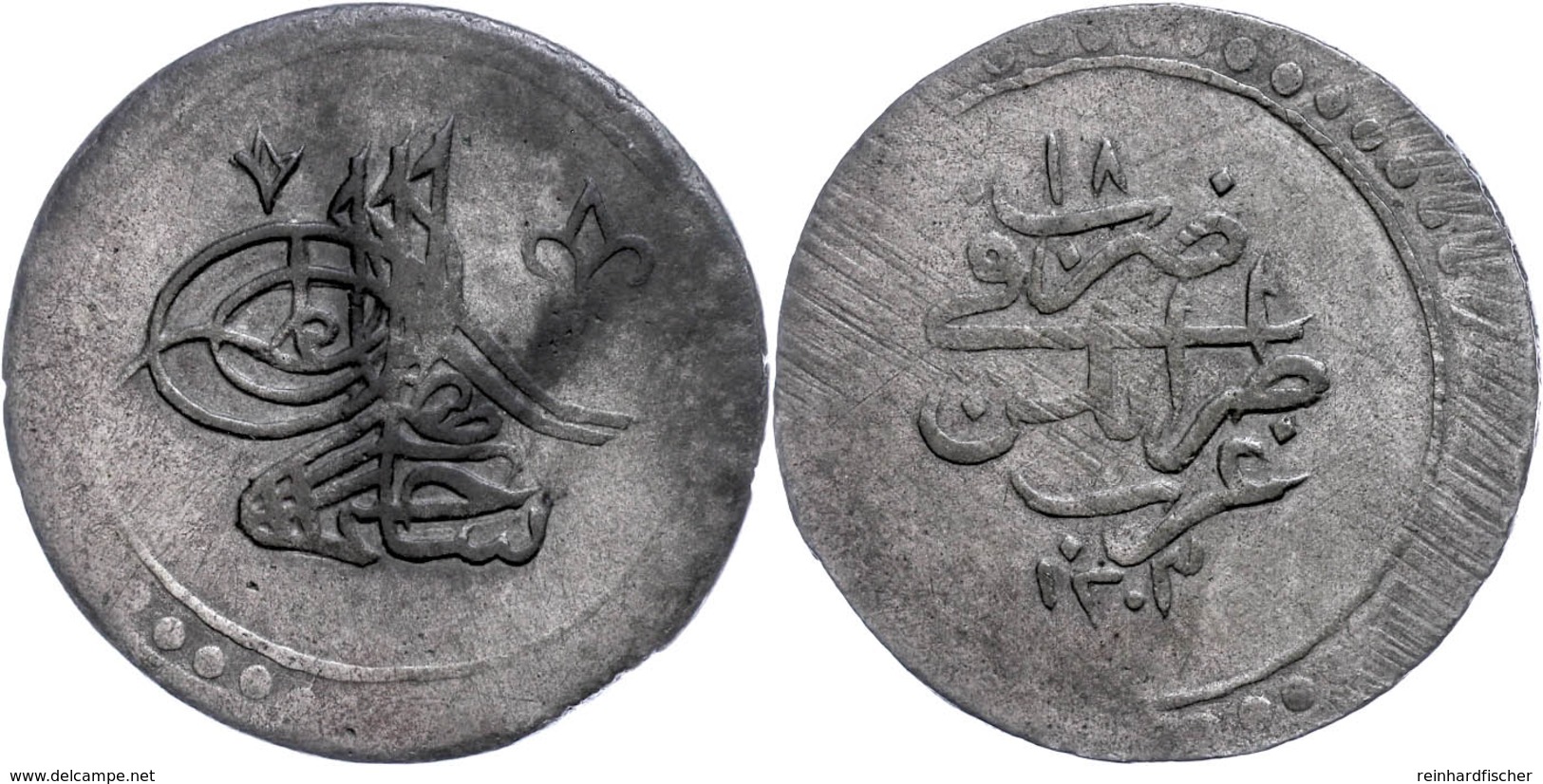 2 Kurush (80 Para), AH 1203/18, Selim III., Tripolis, Vgl. KM 66 (Lybien), Uslu/Beyazit/Kara S. 231 (dieses Exemplar), P - Orientalische Münzen